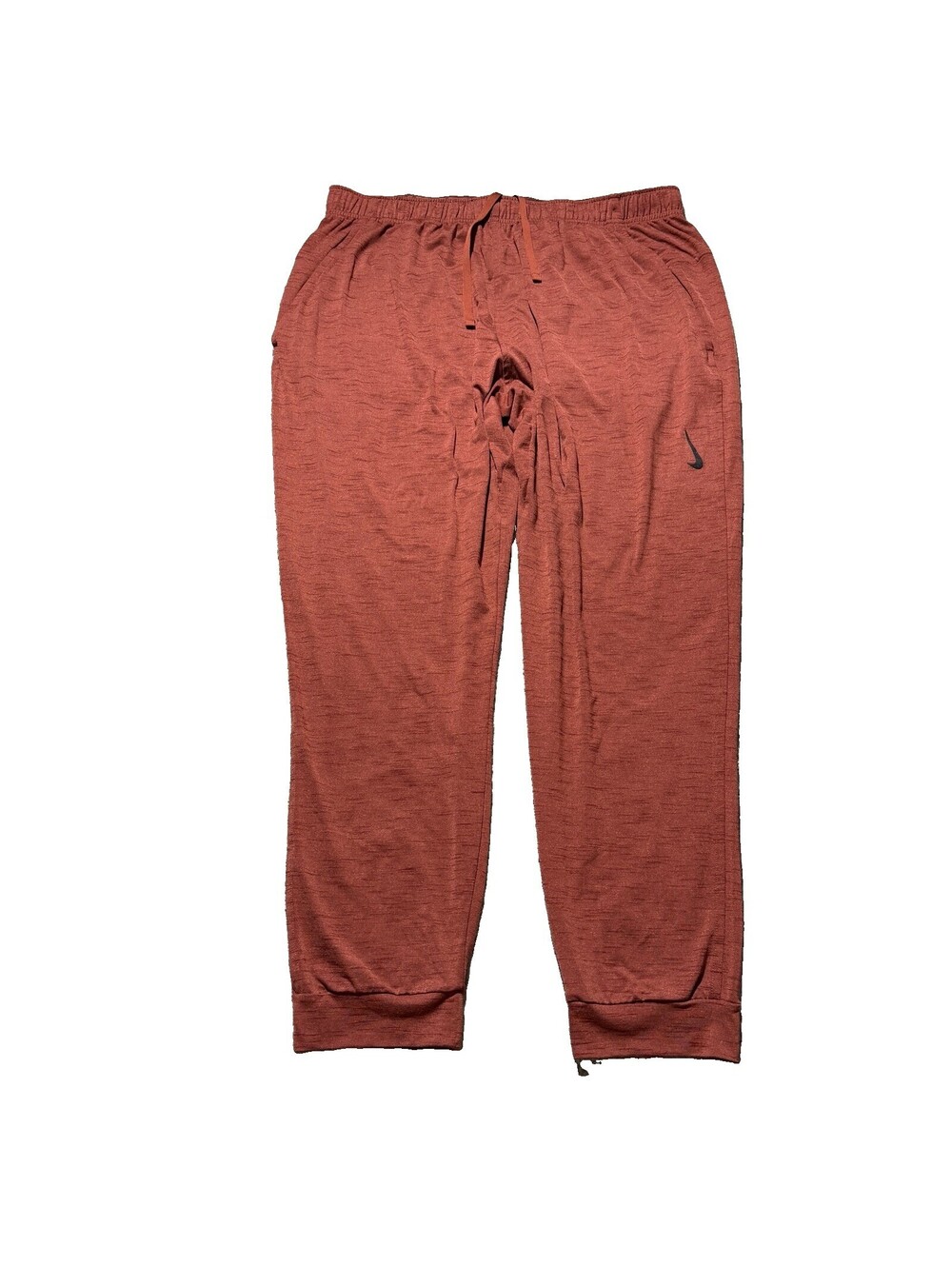 Nike Yoga Pants Mens 3XL Dri-FIT Training Athleisure Joggers Rust Orange EUC